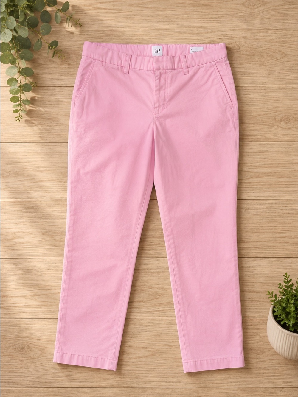 Gap Slim City Crop Pants Women’s 6 Pink Chino Ankle Cropped NWT